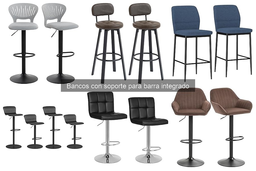 Alternativas a bancos con soporte para barra en casa