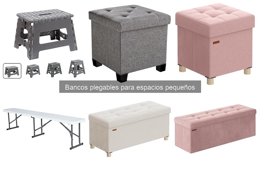 Alternativas a bancos plegables para espacios pequeños