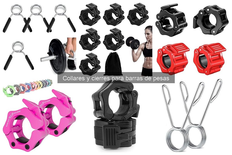 Alternativas a collares y cierres para barras de pesas