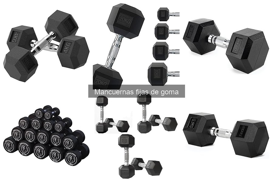 Alternativas a las mancuernas fijas de goma para entrenar
