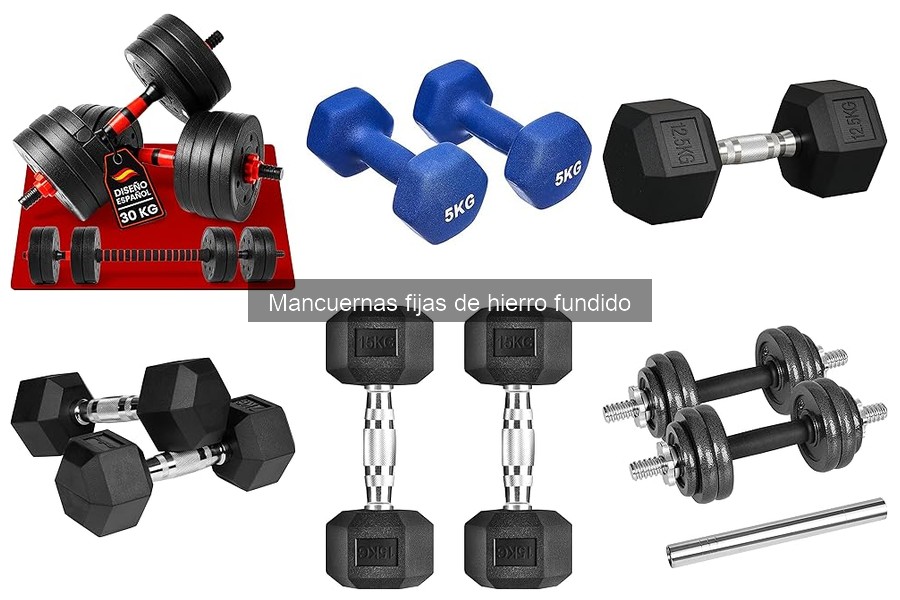 Alternativas a las mancuernas fijas de hierro fundido