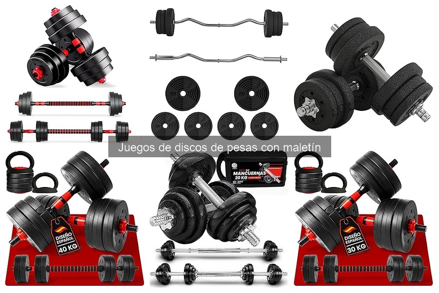 Alternativas a los discos de pesas con maletín para entrenar