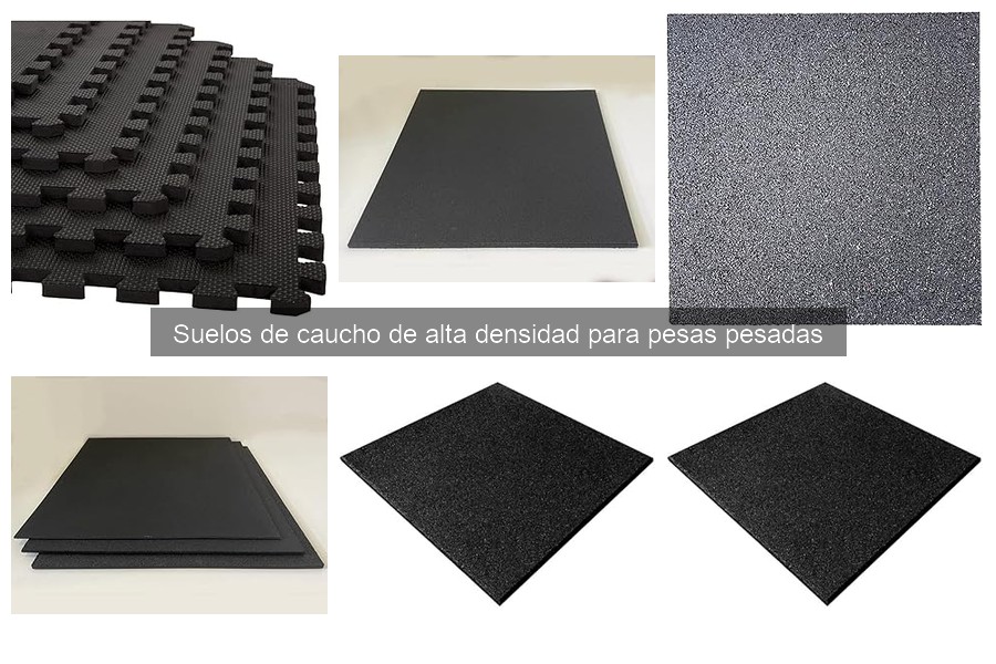 Alternativas a suelos de caucho de alta densidad para gimnasio