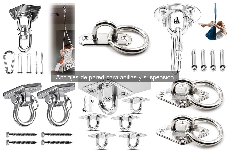 Anclajes de pared para anillas y suspensión: ¿Qué son y tipos?