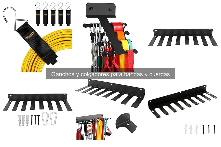 Capacidad de carga de ganchos y colgadores para bandas