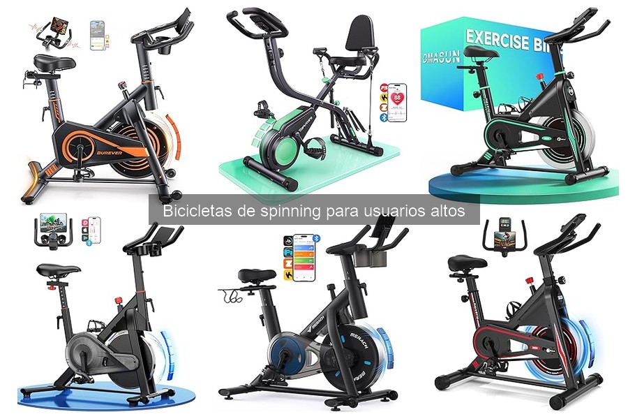 Características clave de bicicletas de spinning para personas altas