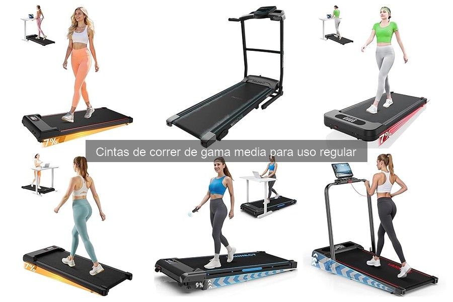 Características esenciales de cintas de correr de gama media