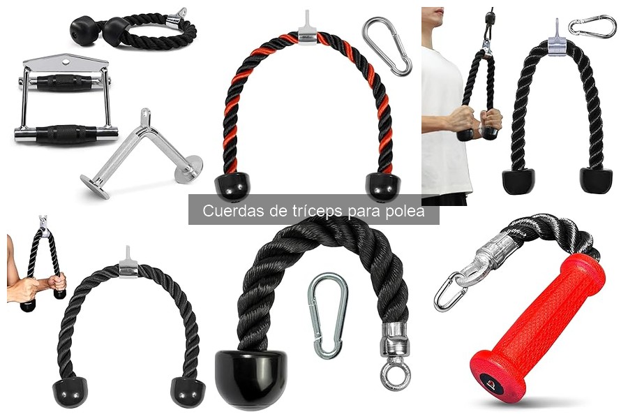 Cómo elegir cuerdas de tríceps para polea: guía práctica