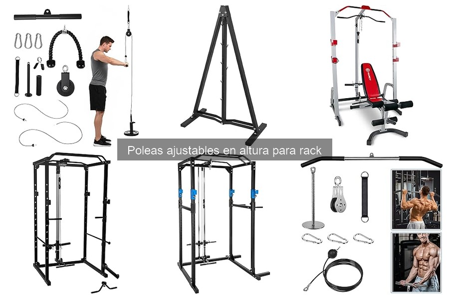 Cómo instalar poleas ajustables en un rack de gimnasio