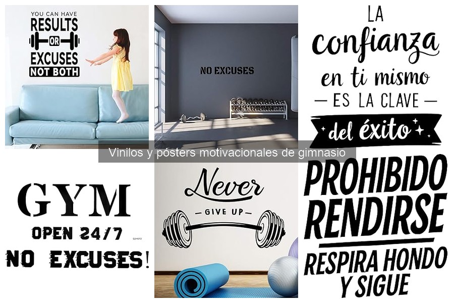 Cómo instalar vinilos y pósters motivacionales en tu gimnasio