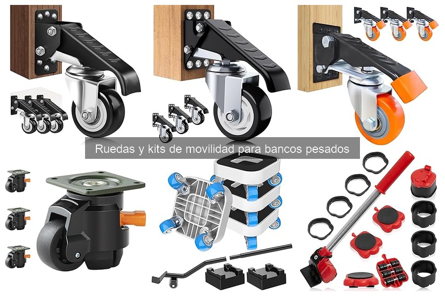 Cómo mantener ruedas y kits de movilidad para bancos pesados