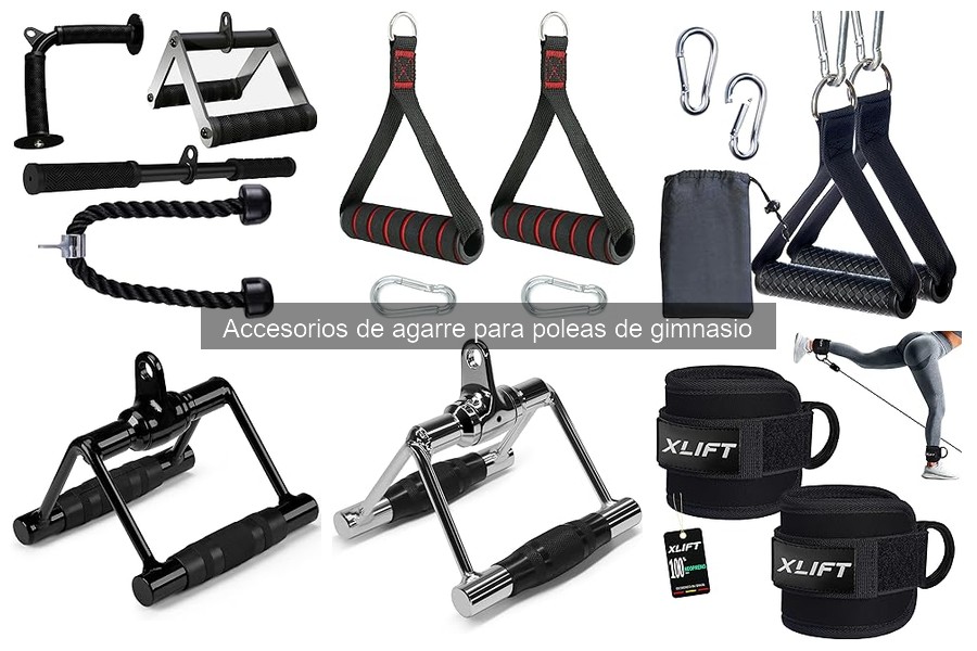 Cómo usar accesorios de agarre en poleas de gimnasio