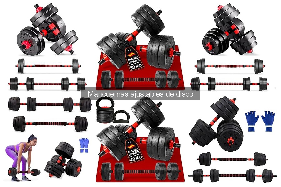 Cómo usar mancuernas ajustables de disco de forma correcta
