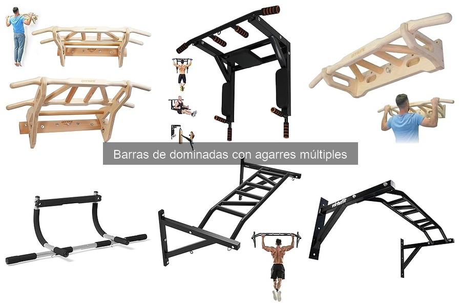 Comparativa de Barras de Dominadas con Agarres Múltiples