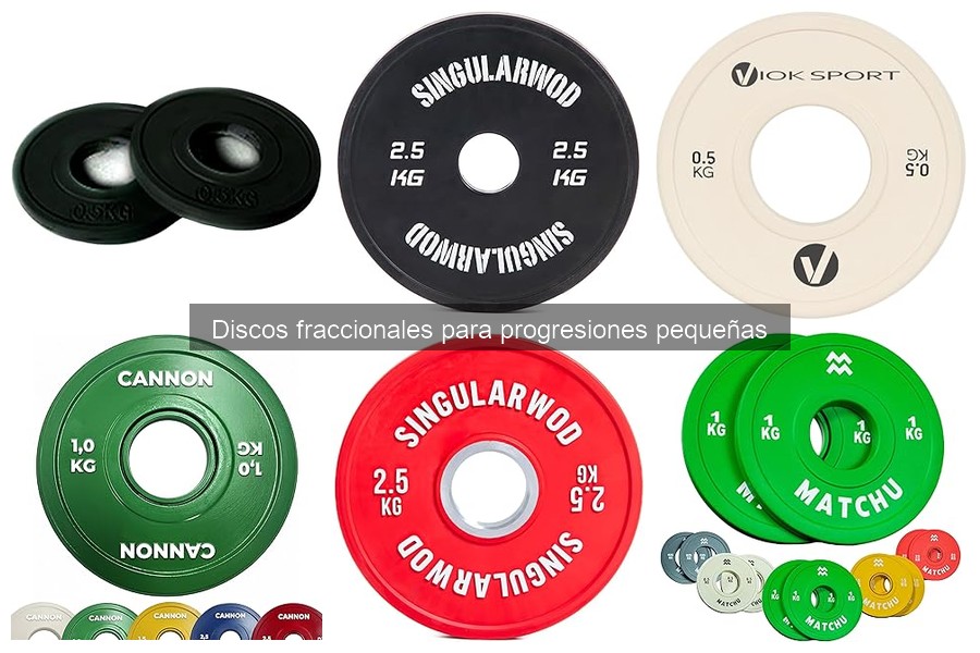 Comparativa de discos fraccionales de diferentes materiales