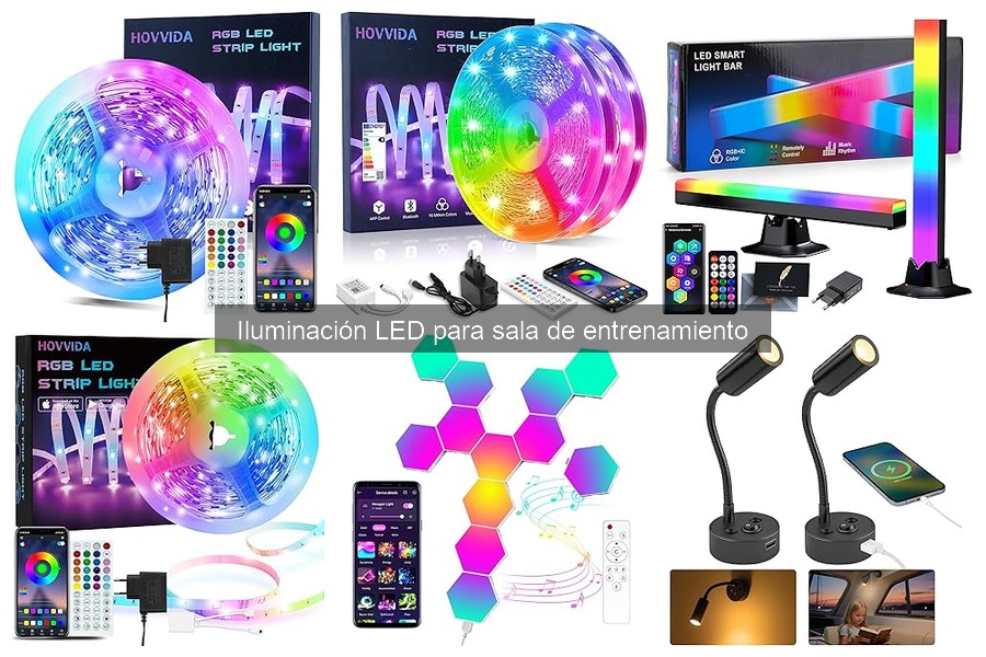 Comparativa de iluminación LED vs. otras luces para gimnasios