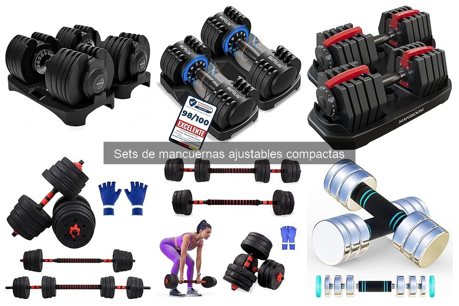 Comparativa de las Mejores Mancuernas Ajustables Compactas