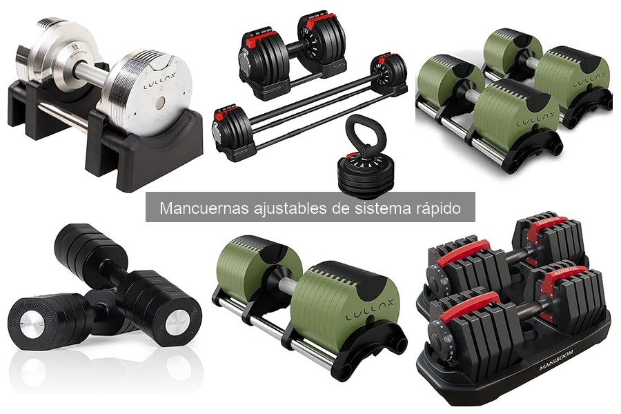 Comparativa de las Mejores Mancuernas Ajustables Rápidas