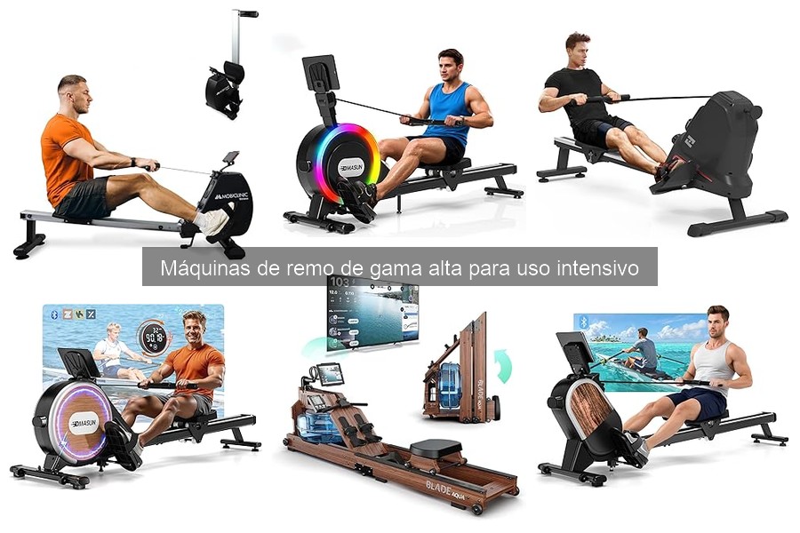 Comparativa de máquinas de remo de gama alta para uso intensivo