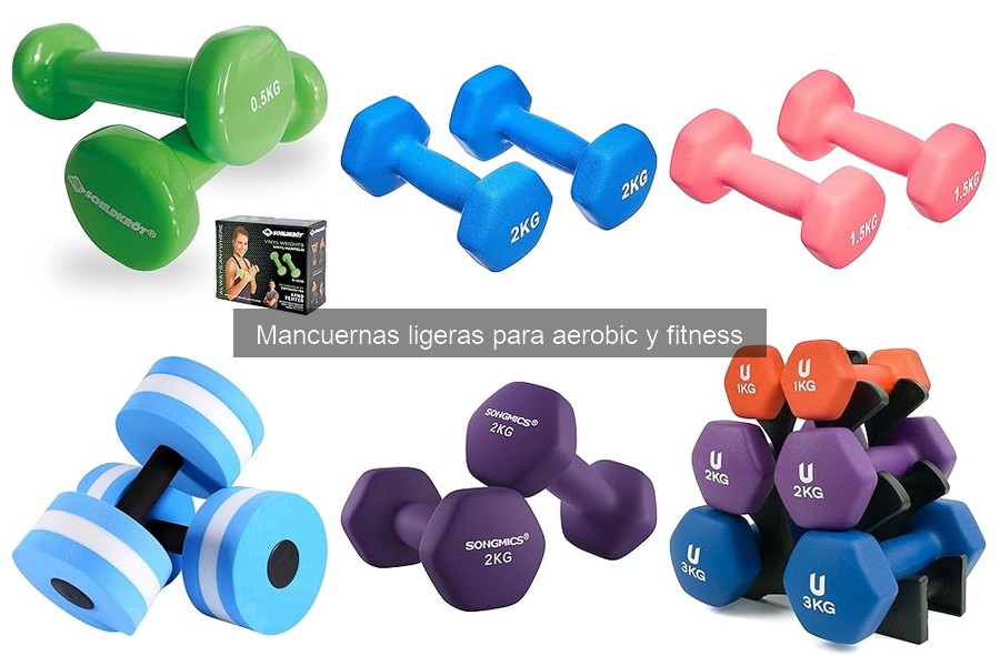 Comparativa de marcas de mancuernas ligeras para fitness