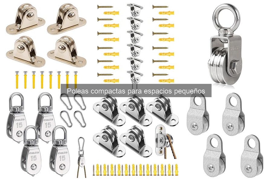 Comparativa de Poleas Compactas para Espacios Pequeños