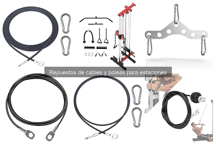 Comparativa de precios de cables y poleas para gimnasio