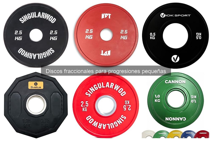 Comparativa de precios de discos fraccionales para gym