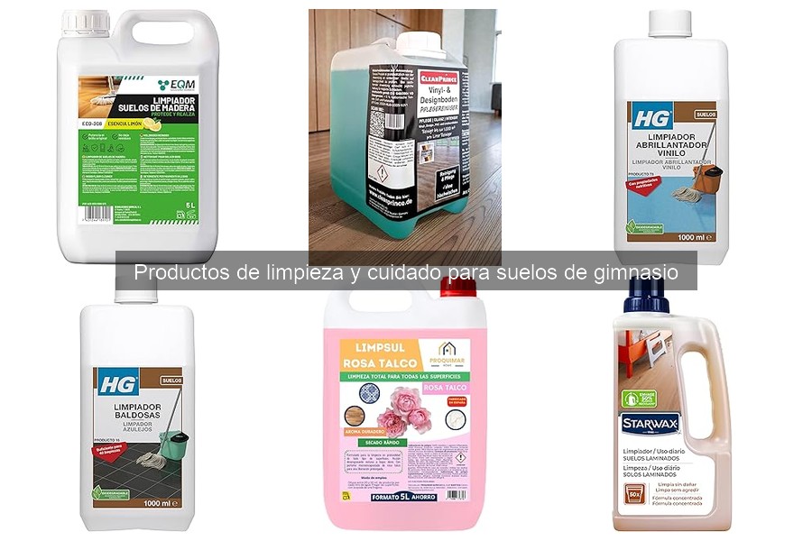 Comparativa de precios de productos de limpieza para suelos de gimnasio