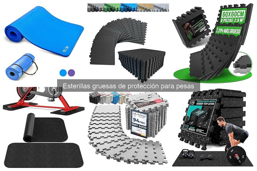 Comparativa: Esterillas Gruesas vs. Delgadas para Pesas