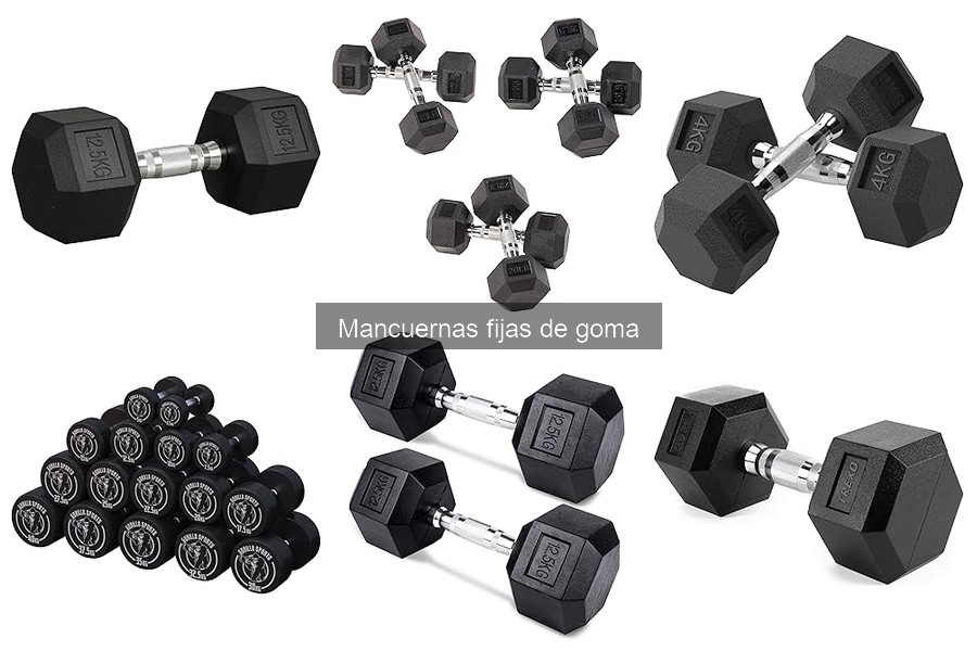 Comparativa: Mancuernas fijas de goma vs ajustables