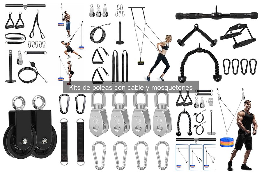 Dónde comprar kits de poleas con cable y mosquetones