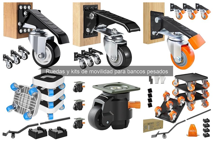 Dónde comprar ruedas y kits de movilidad para bancos pesados