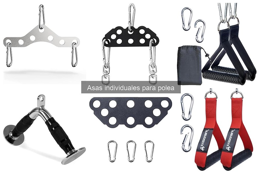 Ejercicios efectivos con asas individuales para polea en casa