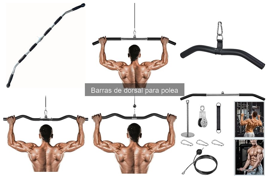 Ejercicios efectivos con barra de dorsal para polea
