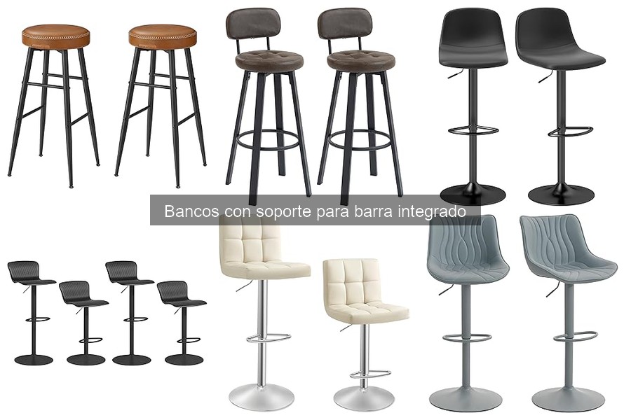 Guía de compra de bancos con soporte para barra integrado
