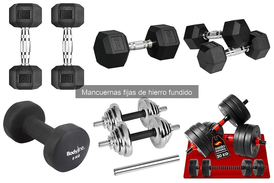 Guía de compra de mancuernas fijas de hierro fundido