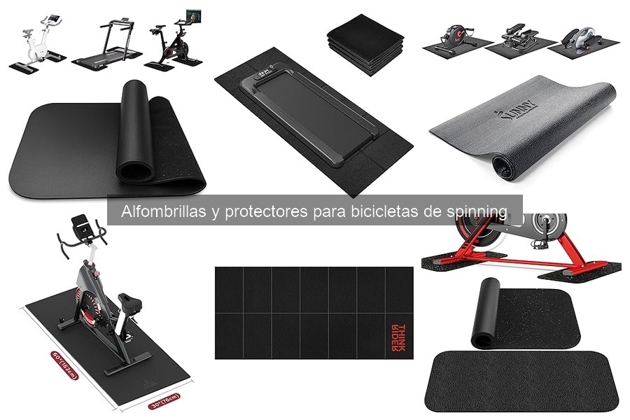 Mantenimiento de alfombrillas para bicicletas de spinning
