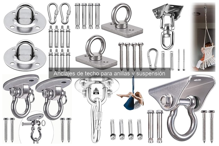 Mantenimiento de anclajes de techo para anillas y suspensión