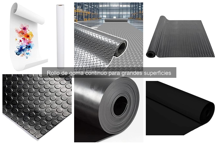 Mantenimiento del Rollo de Goma Continuo para Suelo Durable