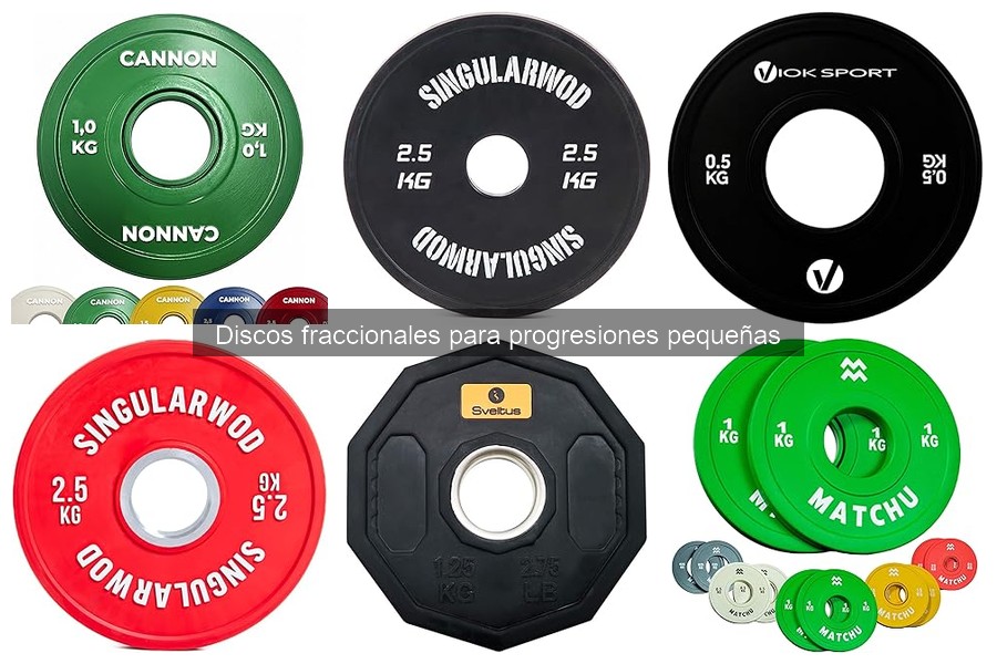 Mejores discos fraccionales para entrenar en casa