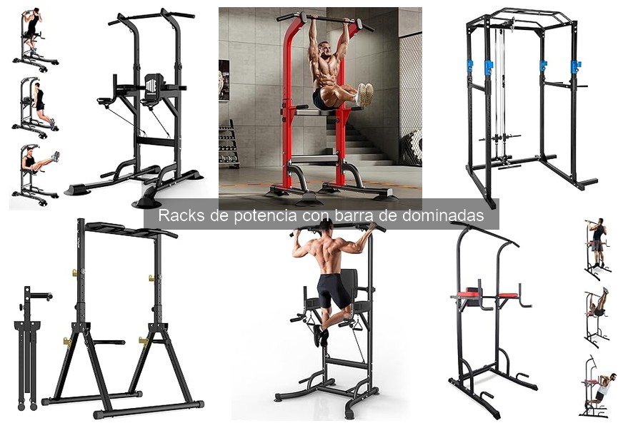 Mejores ejercicios con rack de potencia y barra de dominadas