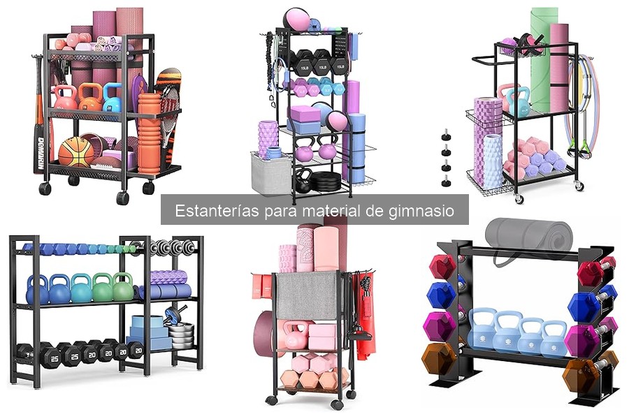 Mejores estanterías para equipamiento de gimnasio en casa