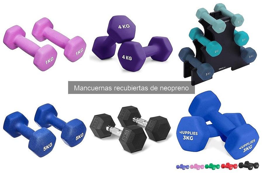 Mejores mancuernas recubiertas de neopreno para principiantes