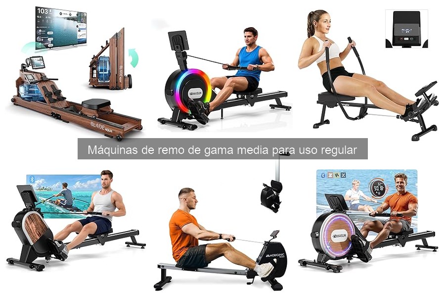 Mejores máquinas de remo de gama media para uso regular