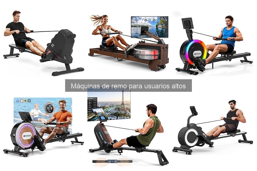 Mejores máquinas de remo para personas altas: precios y opciones