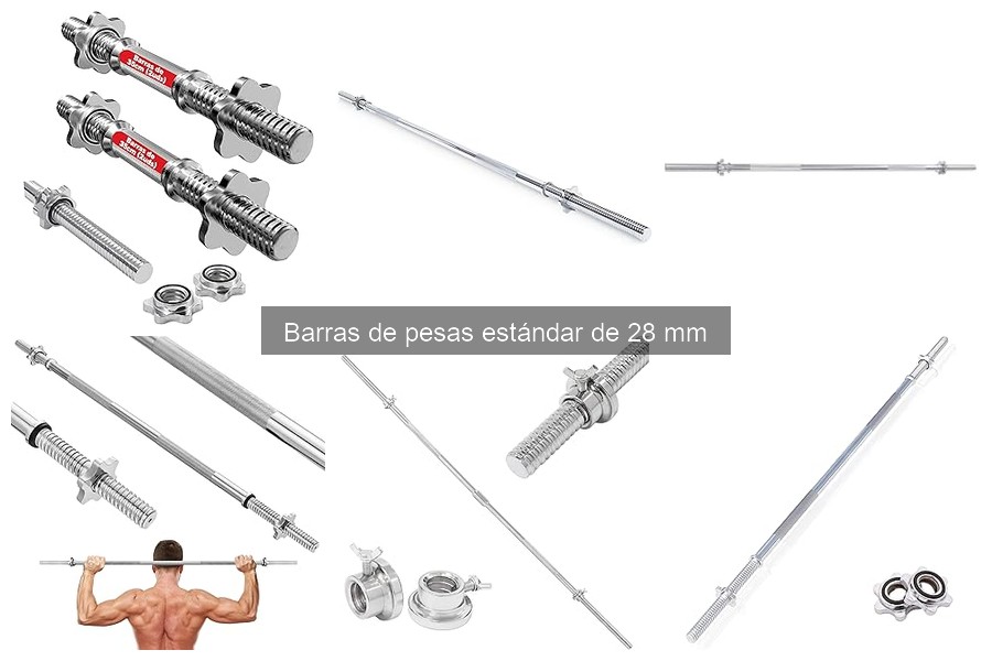 Mejores ofertas en barras de pesas de 28 mm a precios bajos