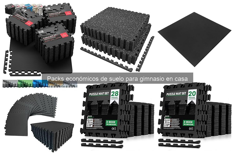 Mejores packs de suelo económico para gimnasio en casa