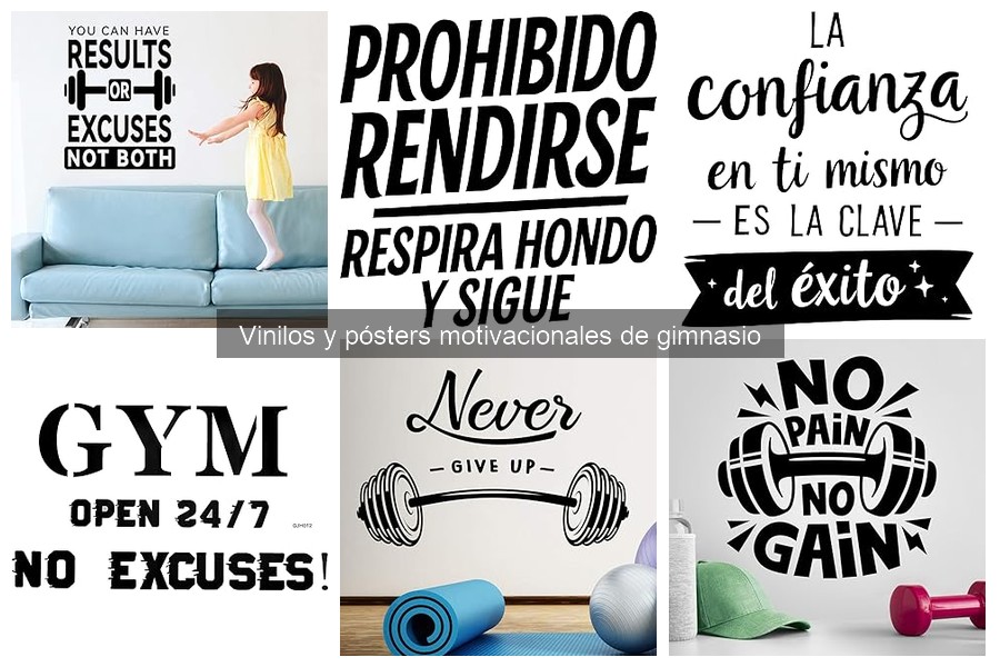 Mejores vinilos y pósters motivacionales para tu gimnasio en casa
