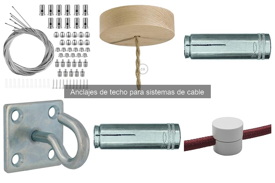 Precio promedio de anclajes de techo para sistemas de cable