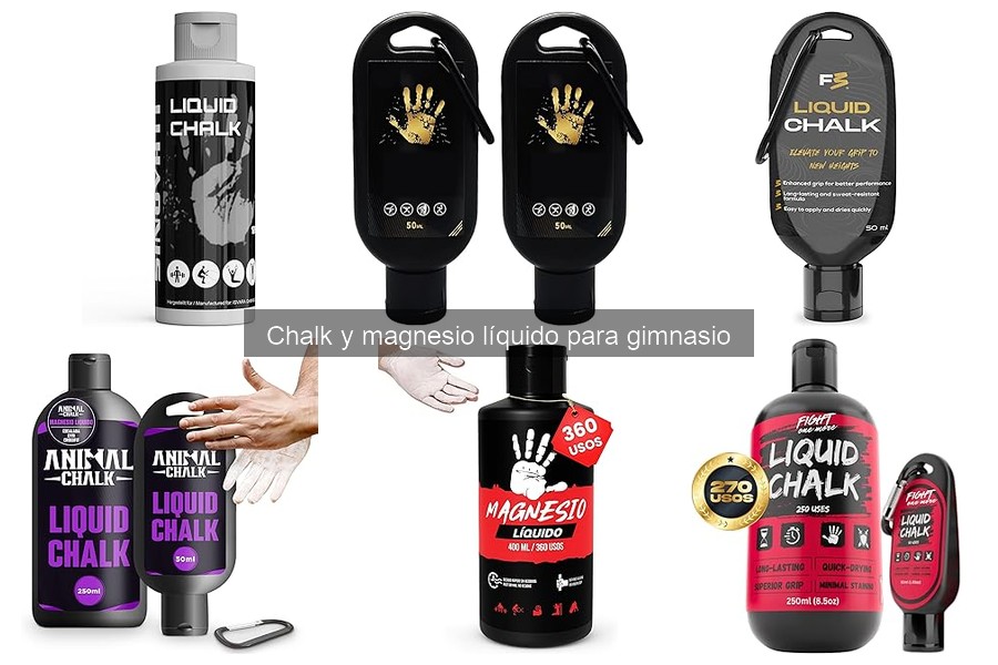 ** Precio promedio de chalk y magnesio líquido en el mercado